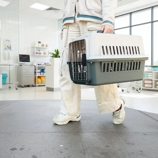 48cm Dog Cage Cat Cage Pet Travel Cage/Carrier by dealonline.co.nz