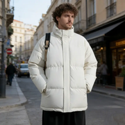 Men's Winter Jacket White XL - 4XL by dealonline.co.nz