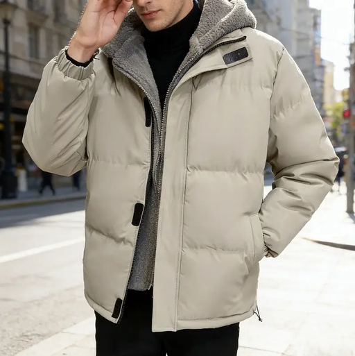 Men's Winter Jacket White S - 4XL by dealonline.co.nz