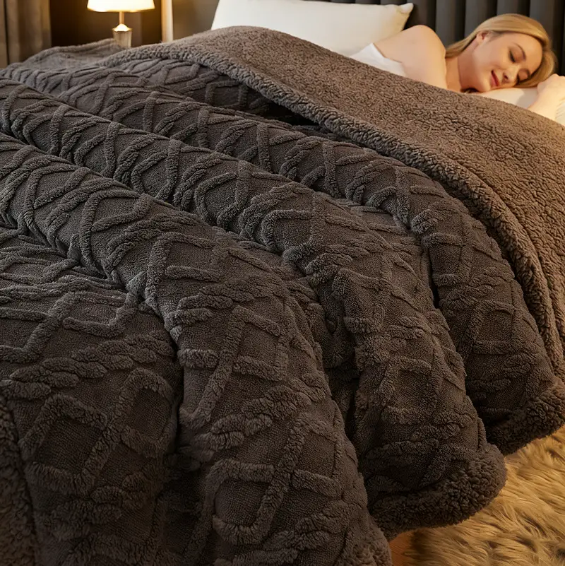 150cm Thicken Flannel Fleece Blanket Soft Luxury Comfy Plush Winter Warm by dealonline.co.nz
