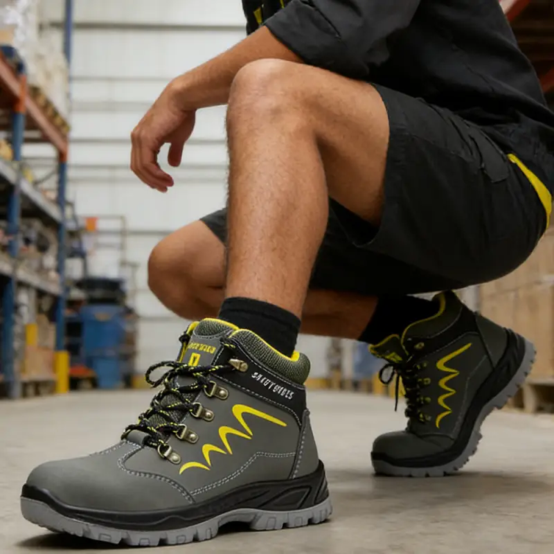 Steel Cap Safety Work Boots Industrial Puncture-Resistant Waterproof Shoes by dealonline.co.nz