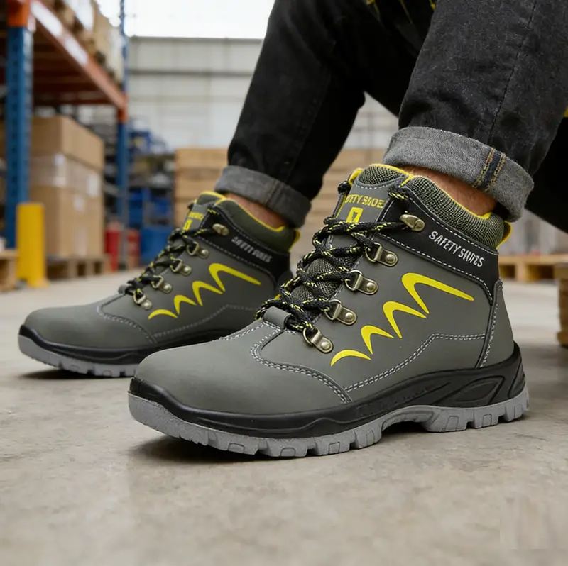 Steel Cap Safety Work Boots Industrial Puncture-Resistant Waterproof Shoes by dealonline.co.nz