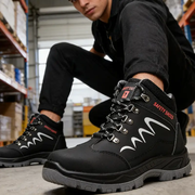Work Safety Shoes Breathable Steel Cap Industrial Lightweight Construction by dealonline.co.nz