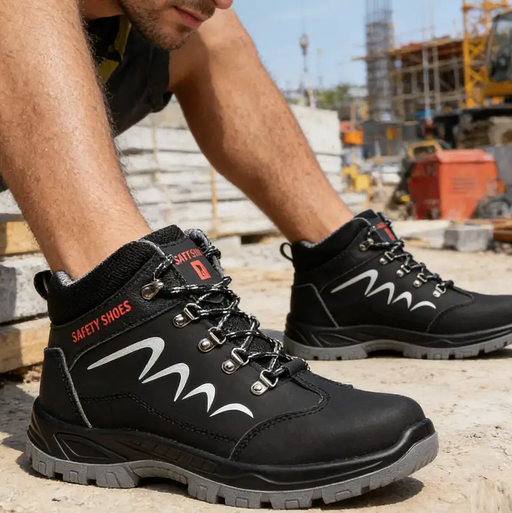 Work Safety Shoes Breathable Steel Cap Industrial Lightweight Construction by dealonline.co.nz