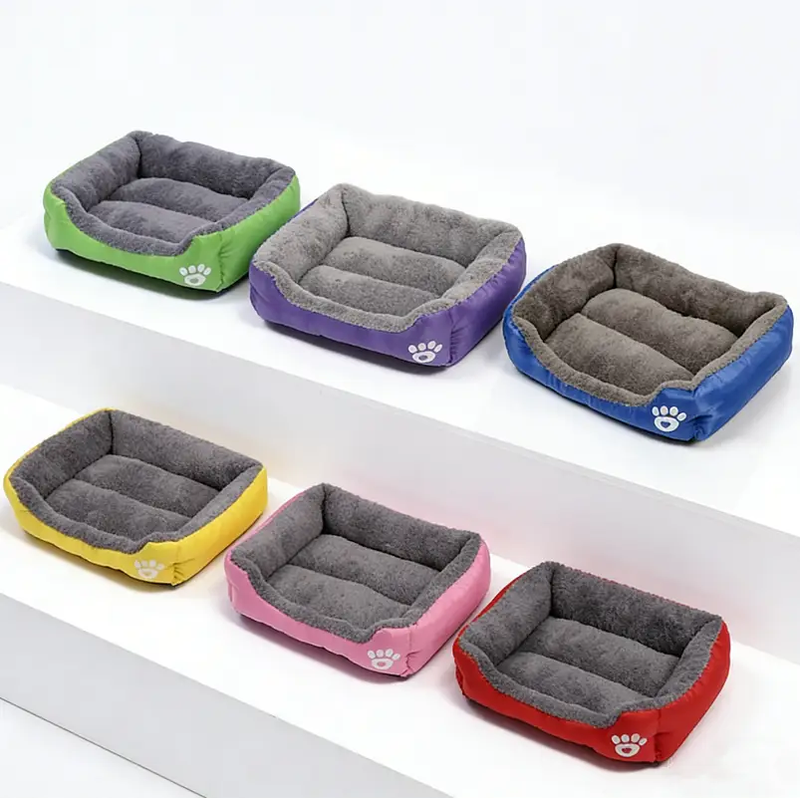 54cm Colourful Calming Dog Bed Warming Washable M by dealonline.co.nz