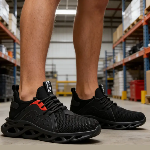 Steel Toe Work Shoes Safety Sneakers Industrial Shoes Lightweight Puncture Proo by dealonline.co.nz