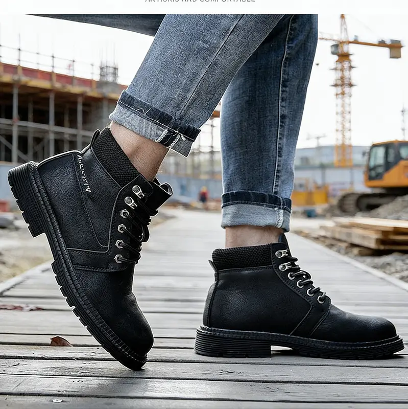 Men's Steel Toe Cap Work Shoes Safety Industrial Puncture Proof Construction 9-14 by dealonline.co.nz