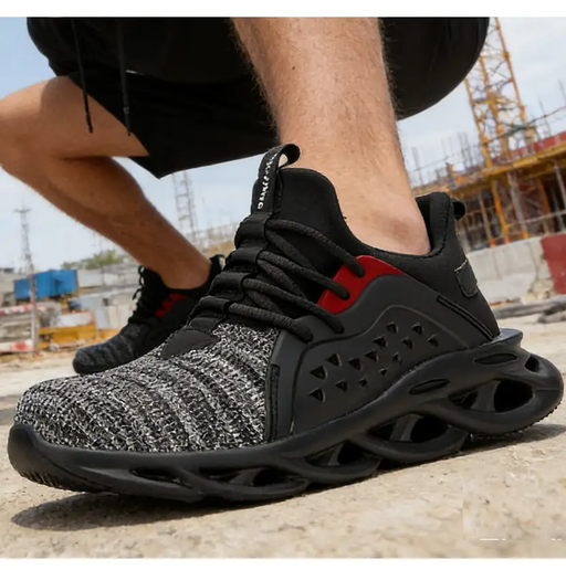 Steel Toe Work Shoes Safety Sneakers Industrial Shoes Lightweight Puncture Proof by dealonline.co.nz