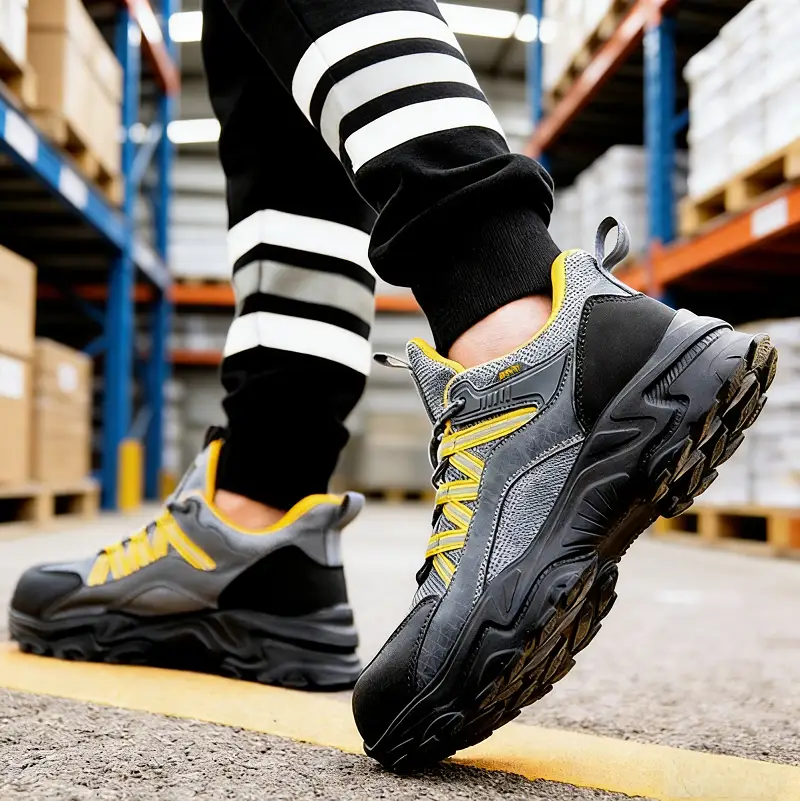 Steel Toe Work Shoes Safety Sneakers Industrial Shoes Lightweight Puncture Proof by dealonline.co.nz