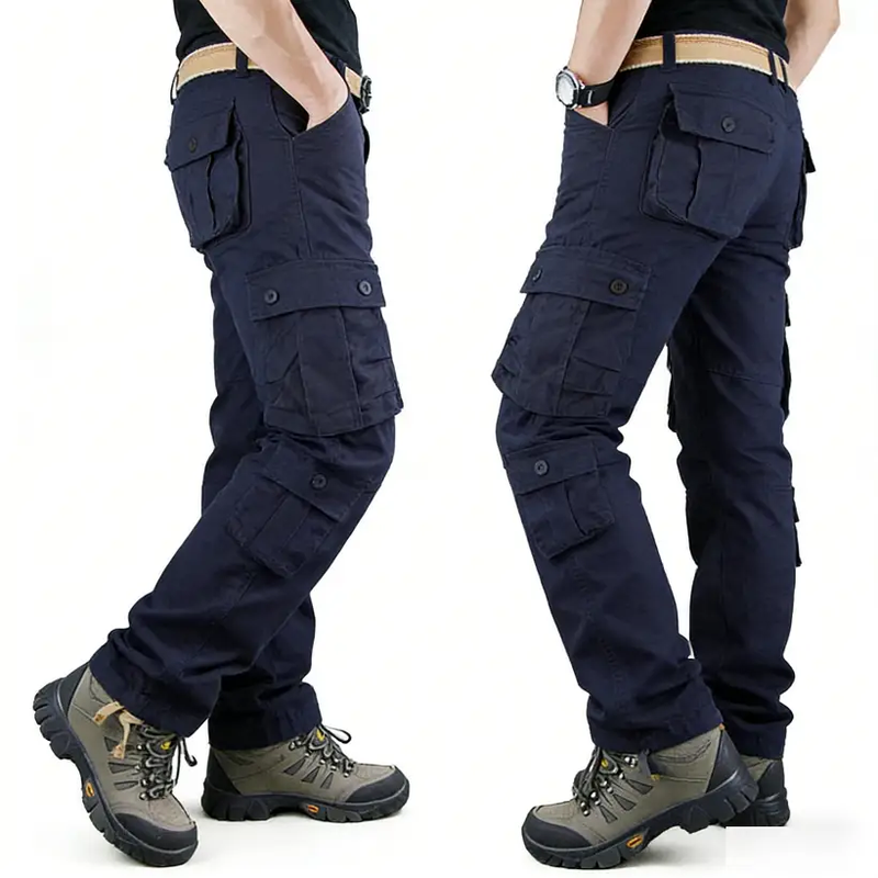 Cargo Pants Outdoor Solid Color Trousers Hiking Work Pants by dealonline.co.nz