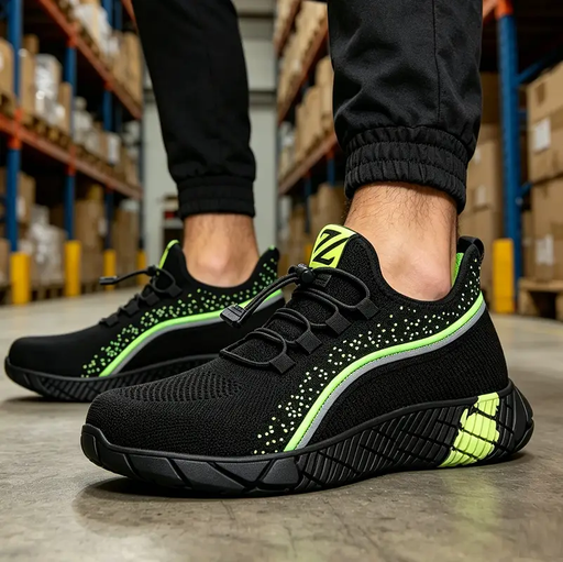 Steel Toe Summer Work Shoes Anti Piercing Lightweight Sneakers Hiking Shoes by dealonline.co.nz