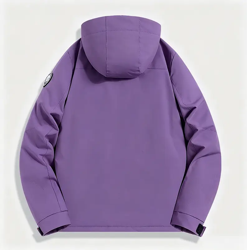 Thickened Lined Heated Jacket Waterproof Purple by dealonline.co.nz
