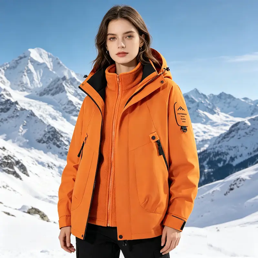 Unisex 3-in-1 Detachable Outdoor Jacket Waterproof Windproof Mountain Coat by dealonline.co.nz