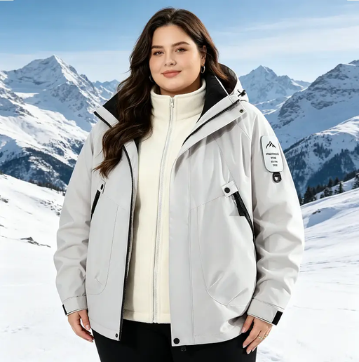 Unisex 3-in-1 Detachable Outdoor Jacket Waterproof Windproof Mountain Coat by dealonline.co.nz