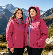 Unisex 3-in-1 Detachable Outdoor Jacket Waterproof Windproof Mountain Coat by dealonline.co.nz