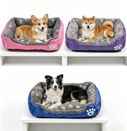 80cm Colourful Calming Dog Bed Warming Washable XL by dealonline.co.nz