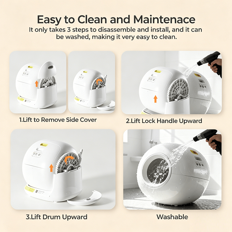 Automatic Self-Cleaning Smart Cat Litter Box by dealonline.co.nz