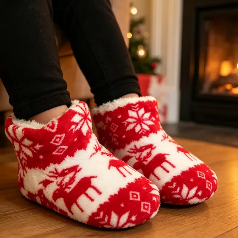 3 Pairs Kids Plush Warm Foot lets / Floor Socks size 20 ~ 23 by dealonline.co.nz