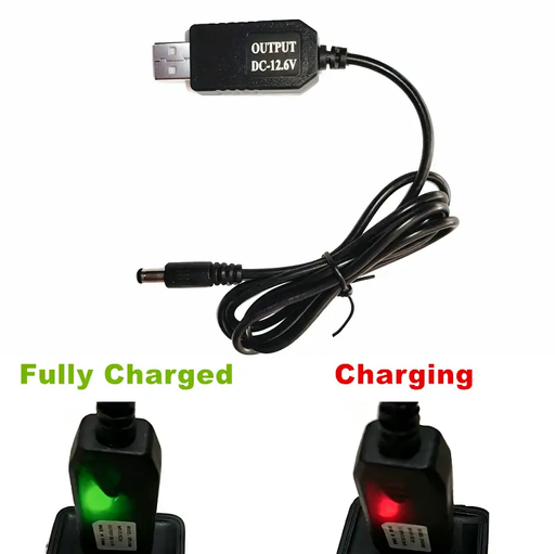 USB To 5.5mm x 2.1mm Plug Barrel Jack 12.6v/1A DC Power Supply Cord Cable by dealonline.co.nz