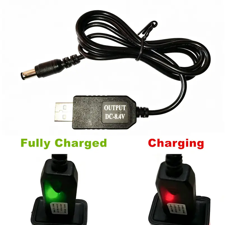USB To 5.5mm x 2.1mm Plug Barrel Jack 8.4v/1a DC Power Supply Cord Cable by dealonline.co.nz