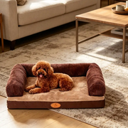 60 x 45cm Pet Sofa Bed with L-Shaped Cushioned Support by dealonline.co.nz