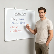 Whiteboard Magnetic Double Sides 87X57CM by dealonline.co.nz