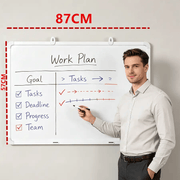 Whiteboard Magnetic Double Sides 87X57CM by dealonline.co.nz