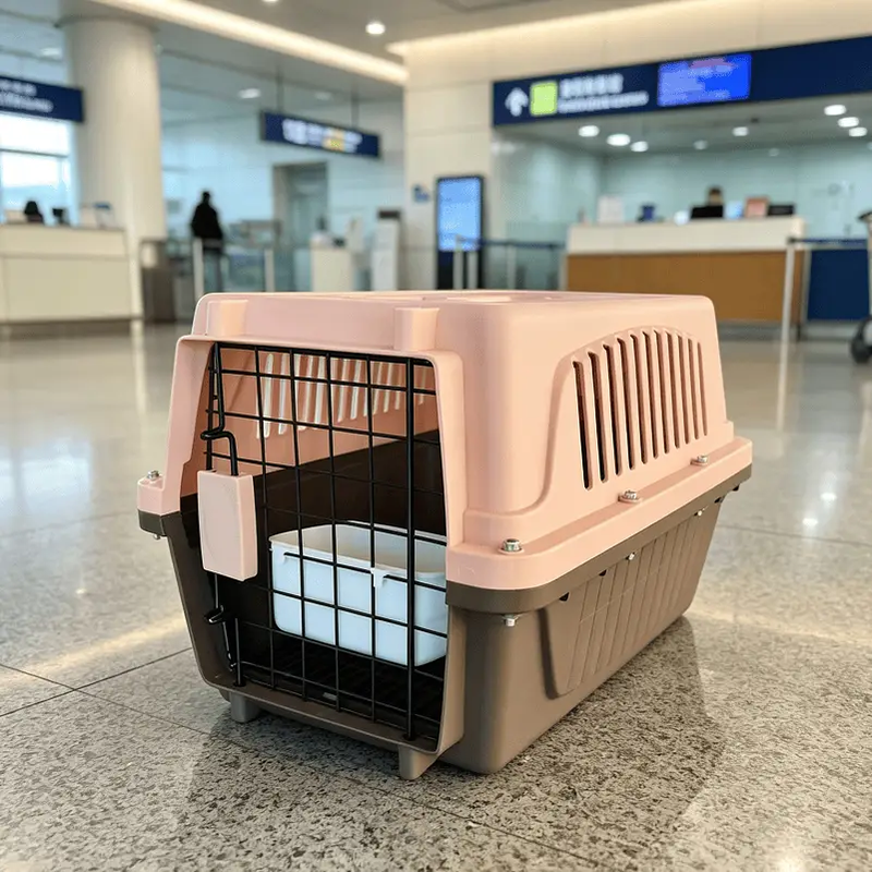 dealonline.co.nz dealonline.co.nz 48CM Dog Cat Airline Travel Cage Carrier With Bowl 48CM Dog Cat Airline Travel Cage Carrier With Bowl