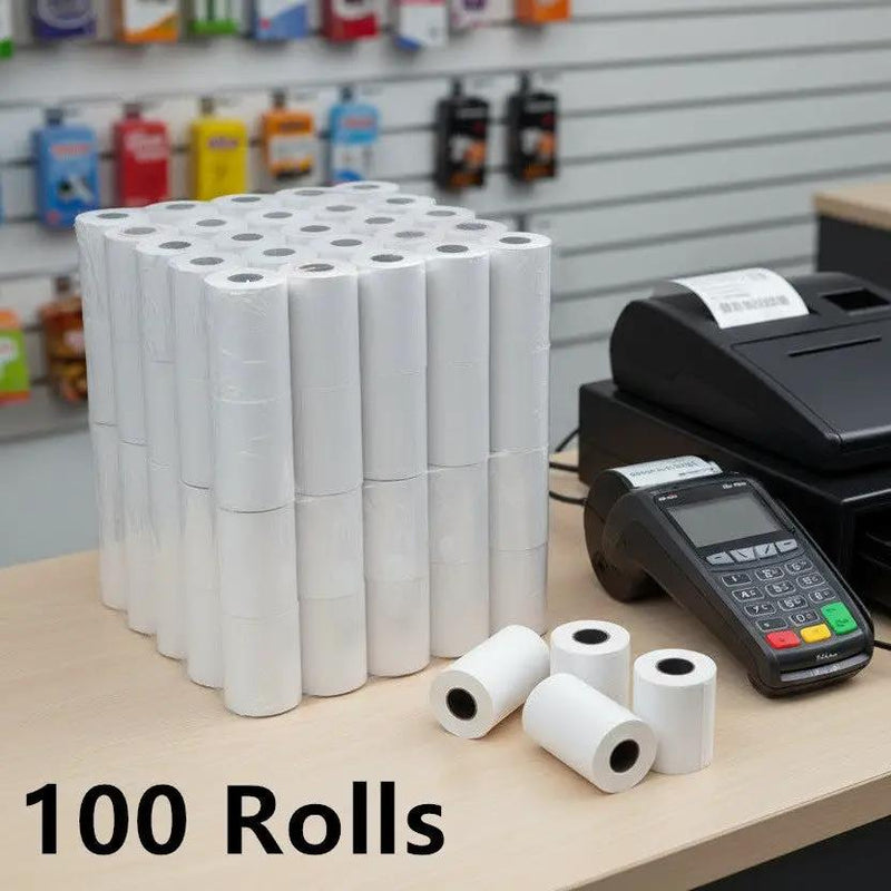 dealonline.co.nz dealonlinenz Bulk 100 Pack Rolls 57x38mm Thermal Eftpos Paper Rolls For Pos Terminals Thermal EFTPOS Paper Rolls 57x38mm 12m 100 Rolls