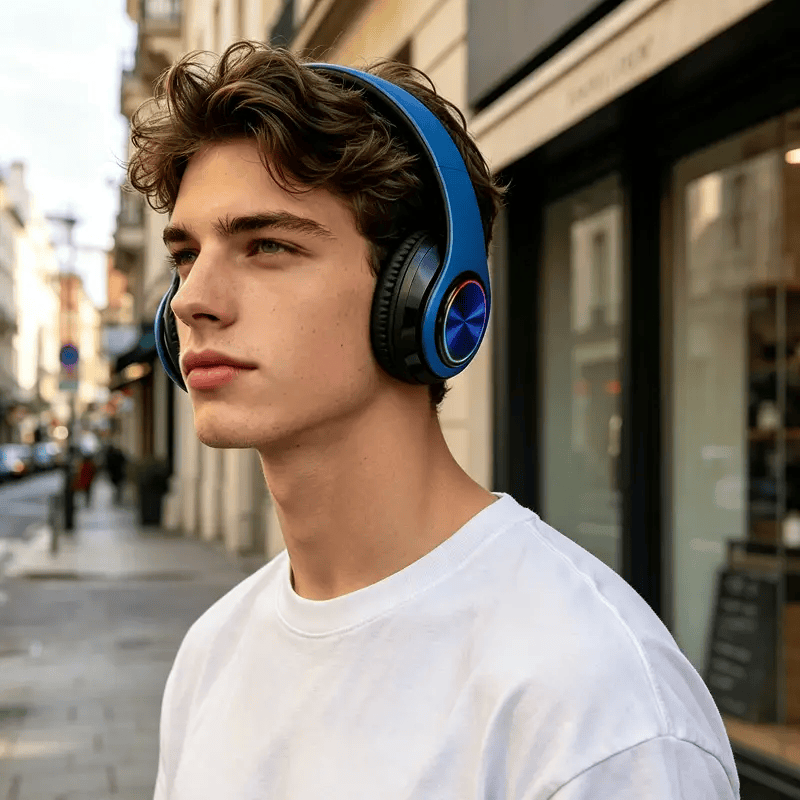 dealonline.co.nz dealonline.co.nz BLUE Wireless bluetooth Headset Headphones Foldable Stereo Earphones LED Super BLUE Wireless bluetooth Headset Headphones Foldable Stereo Earphones LED Super