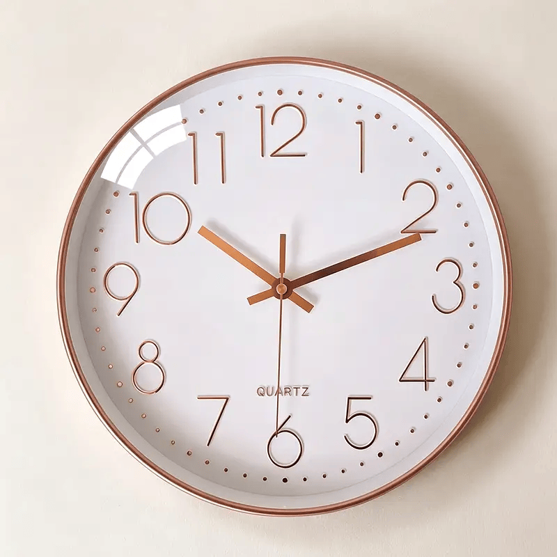 dealonline.co.nz dealonlinenz 30CM Fashion Wall Clock  GOLD/WHITE 30CM Fashion Wall Clock  GOLD/WHITE