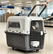 dealonline.co.nz Deal Online NZ 84cm Wheeled Airline Travel Pet Cage Carrier Crate 84cm Wheeled Airline Pet Carrier Crate For Travel