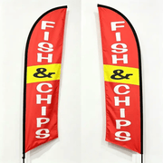 dealonline.co.nz dealonline.co.nz Fish & Chips Double sided print Flag ONLY Fish & Chips Double sided print Flag ONLY