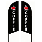 dealonline.co.nz dealonlinenz ‘COFFEE’ 4m Sign Commercial Feather Banner Flag ‘COFFEE’ 4m Sign Commercial Feather Banner Flag