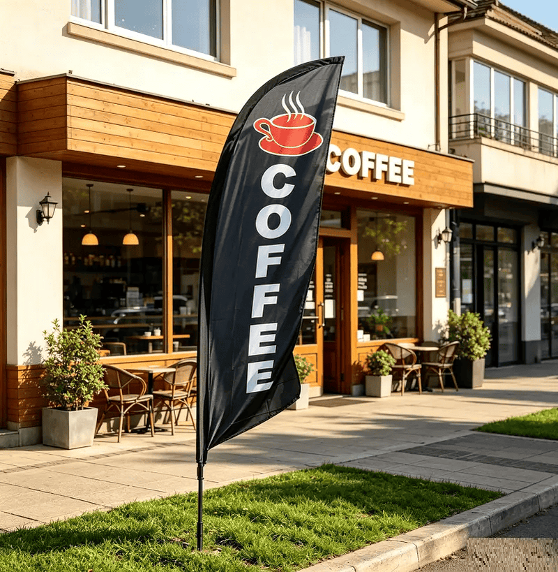 dealonline.co.nz dealonlinenz ‘COFFEE’ 4m Sign Commercial Feather Banner Flag ONLY ‘COFFEE’ 4m Sign Commercial Feather Banner Flag ONLY