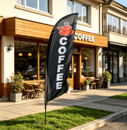 dealonline.co.nz dealonlinenz ‘COFFEE’ 4m Sign Commercial Feather Banner Flag ‘COFFEE’ 4m Sign Commercial Feather Banner Flag