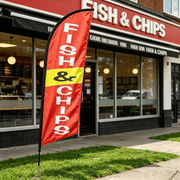 dealonline.co.nz dealonline.co.nz Fish & Chips Double sided print Flag ONLY Fish & Chips Double sided print Flag ONLY