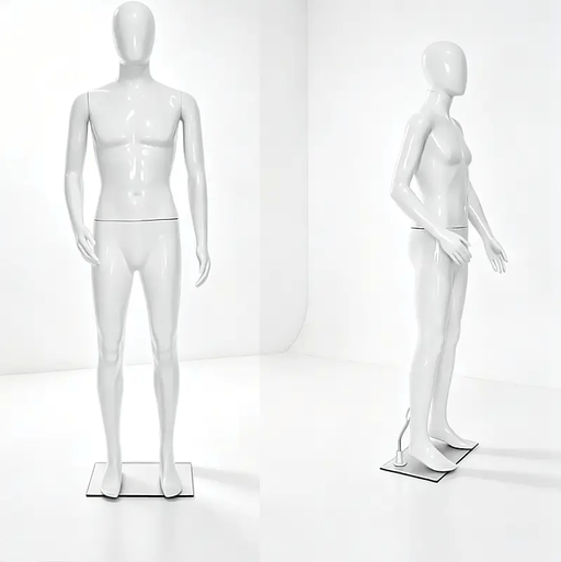 dealonline.co.nz dealonlinenz Brand New Male Full Mannequin 185CM (White) Male Full Body Mannequin 185cm White Detachable Arms