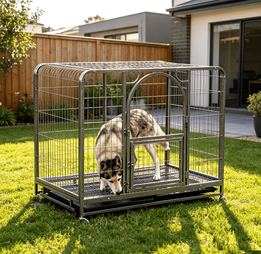 dealonline.co.nz dealonlinenz 110CM XL Metal Pet Cage with Wheels 110CM XL Metal Pet Cage with Wheels