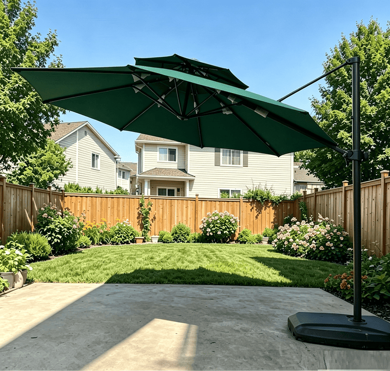 dealonline.co.nz Deal Online NZ 3M Outdoor Patio Umbrella With Base 3M Green Outdoor Patio Umbrella With Base 2.5M Shade