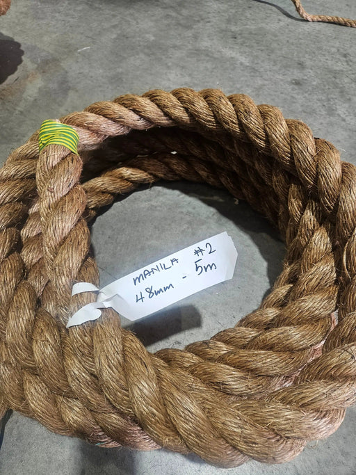 Action Outdoors Manila Rope 4mm to 64mm #2 Special Manila Rope Shorts  48MM x 5 M Special Manila Rope Shorts  48MM x 5 M