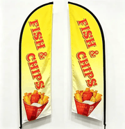 dealonline.co.nz dealonline.co.nz Fish & Chips Double sided print Flag ONLY Fish & Chips Double sided print Flag ONLY