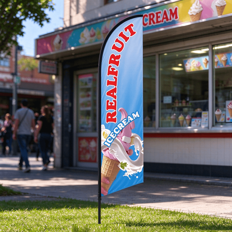 dealonline.co.nz dealonline.co.nz REALFRUIT ICECREAM Pre-print Double Sided Feather Flag Business Commercial REALFRUIT ICECREAM Pre-print Double Sided Feather Flag Business Commercial