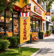 dealonline.co.nz dealonline.co.nz FRIED CHICKEN Pre-print Double Sided Feather Banner Flag Business Commercial FRIED CHICKEN Pre-print Double Sided Feather Banner Flag Business Commercial