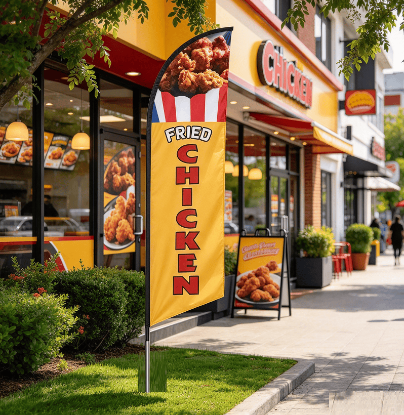 dealonline.co.nz dealonline.co.nz FRIED CHICKEN Pre-print Double Sided Feather Banner Flag Business Commercial FRIED CHICKEN Pre-print Double Sided Feather Banner Flag Business Commercial