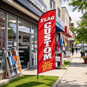dealonline.co.nz dealonlinenz CUSTOM MADE 3.4m Drill/SET Commercial Feather Banner Flag CUSTOM MADE 3.4m Drill/SET Commercial Feather Banner Flag