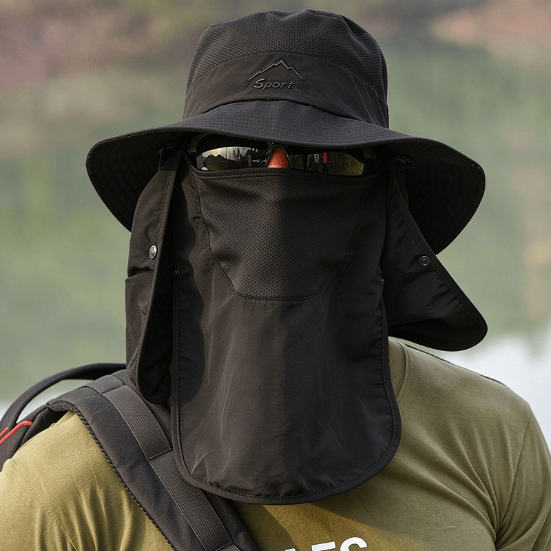 dealonline.co.nz dealonlinenz Sun Hat Wide Brim Bucket Outdoor Fishing Hiking Cap UV Protection Sun Hat Wide Brim Bucket Outdoor Fishing Hiking Cap UV Protection