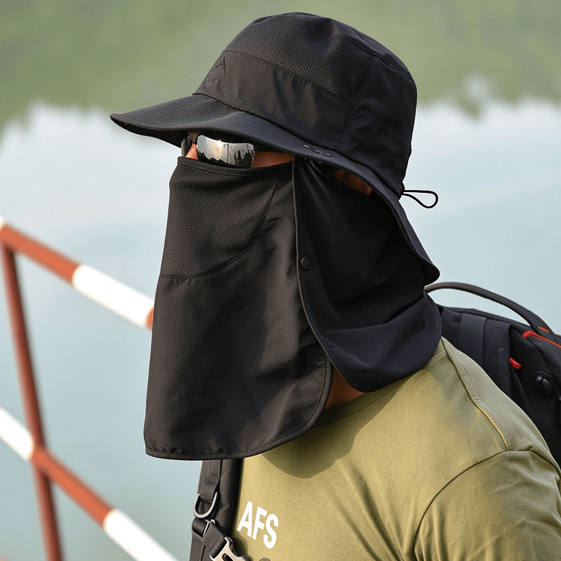 dealonline.co.nz dealonlinenz Sun Hat Wide Brim Bucket Outdoor Fishing Hiking Cap UV Protection Sun Hat Wide Brim Bucket Outdoor Fishing Hiking Cap UV Protection