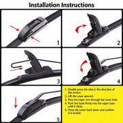 dealonline.co.nz Deal Online NZ Universal Frameless Windscreen Wiper Blade 14" - 28" J HOOK Universal Frameless Wiper Blade 14 to 26 Inches
