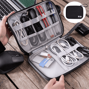 dealonline.co.nz dealonlinenz Portable Waterproof USB Data Cable Charging Storage Bag Phone Pad Zip Organiser 2 Layer Waterproof USB Cable Organizer Bag For Travel